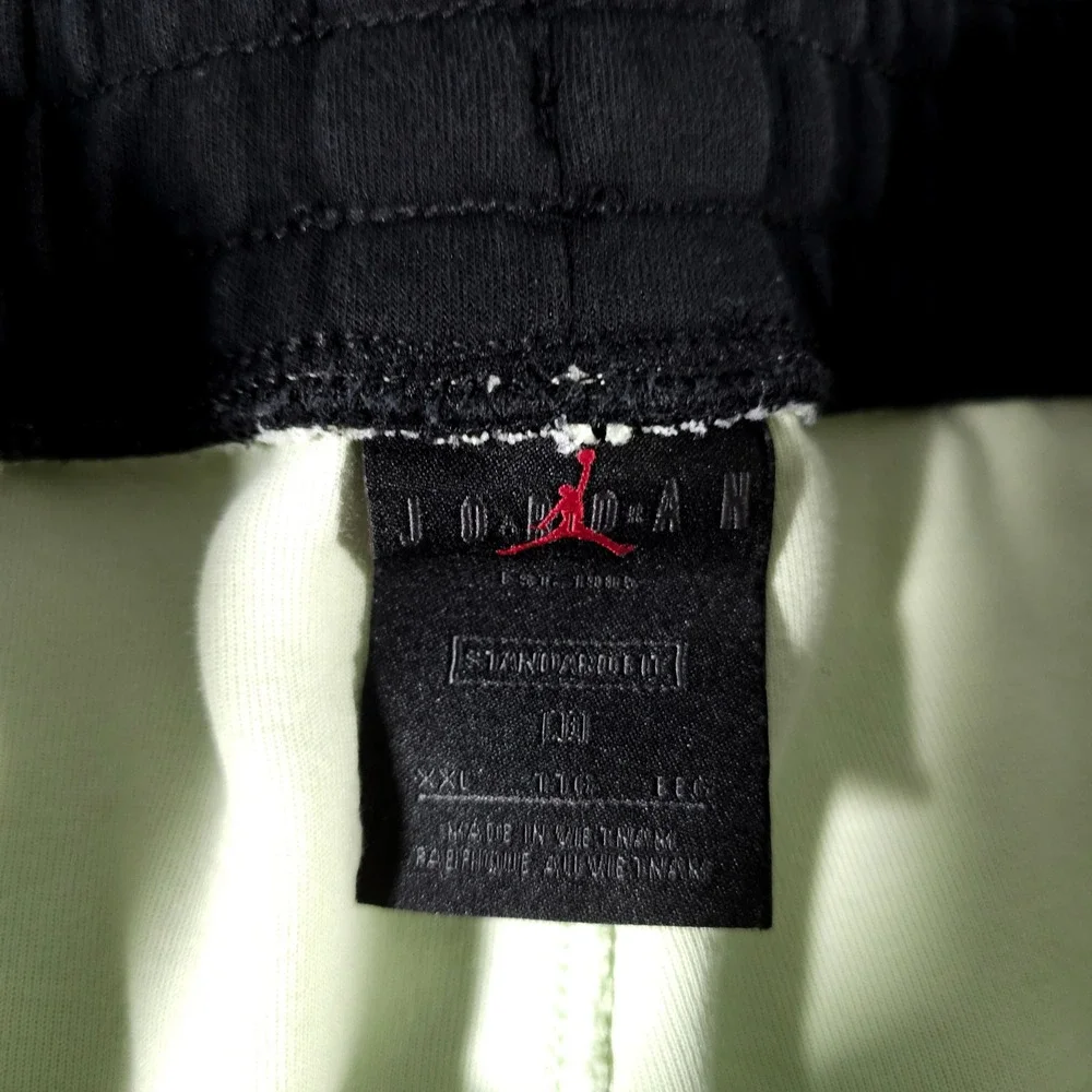 Jordan Engineered Shorts Mens XXL‎ Green Black Zipper Mesh CZ4822-383